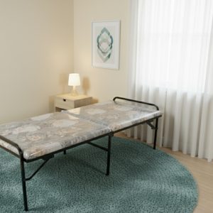 Ho-Max Smart Foldable Bed Metal Bed | Single Size | Double Layer | 2.5ft X 6ft | Grey PremiumSoft Mattress