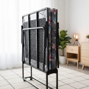 Nova H0-Max  Foldable Metal Bed Frame With Rubber foam Mattress